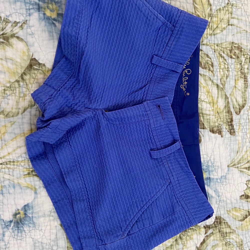Lilly Pulitzer blue short shorts